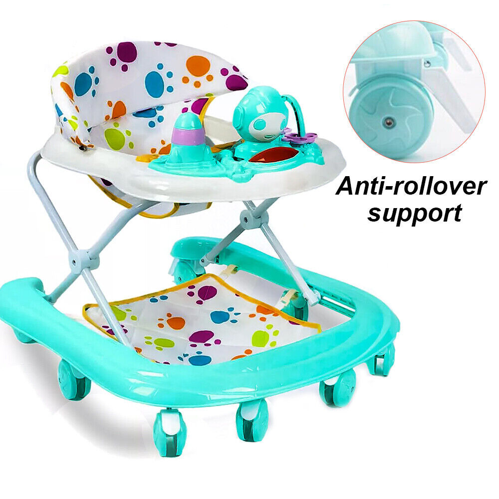 Baby Walker Bouncer & Ride-On Car – Musical Push Along Activity Toy for First Steps!