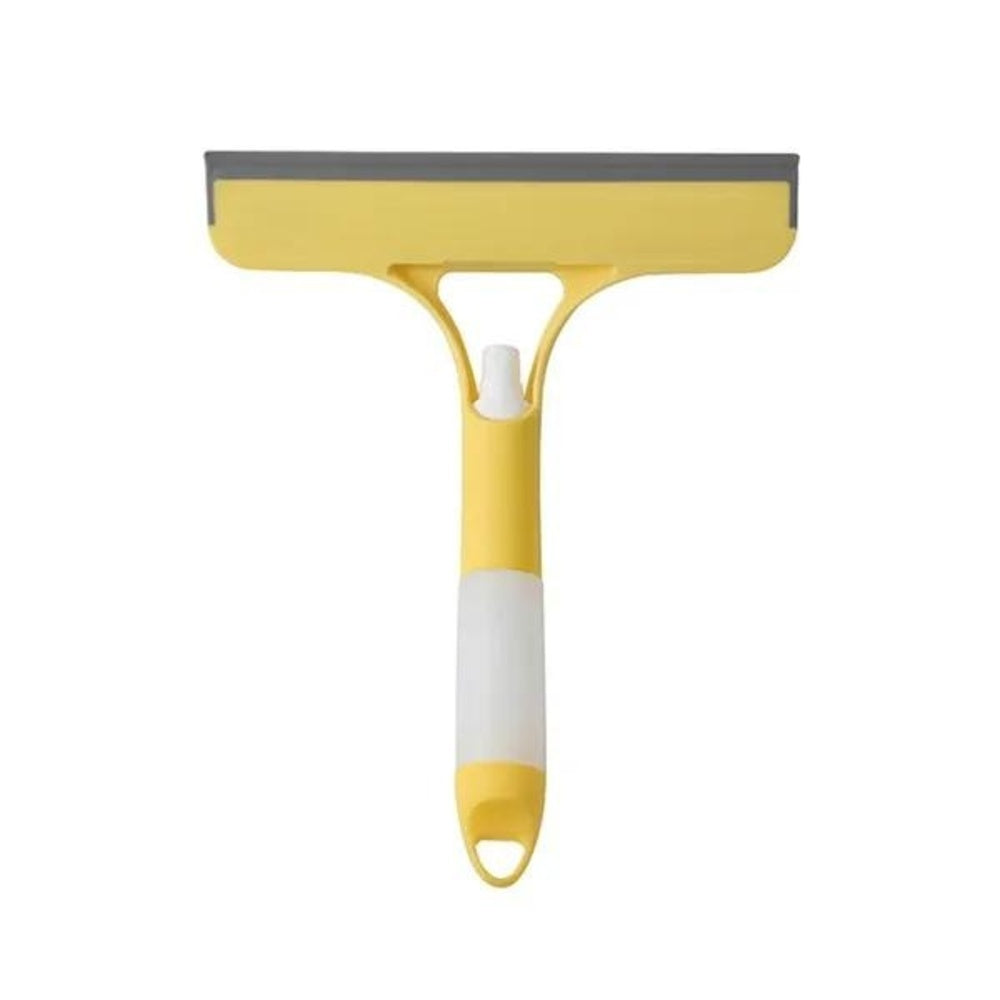 2-in-1 Glass Wiper & Cleaning Brush with Spray – For Home & Car Use!