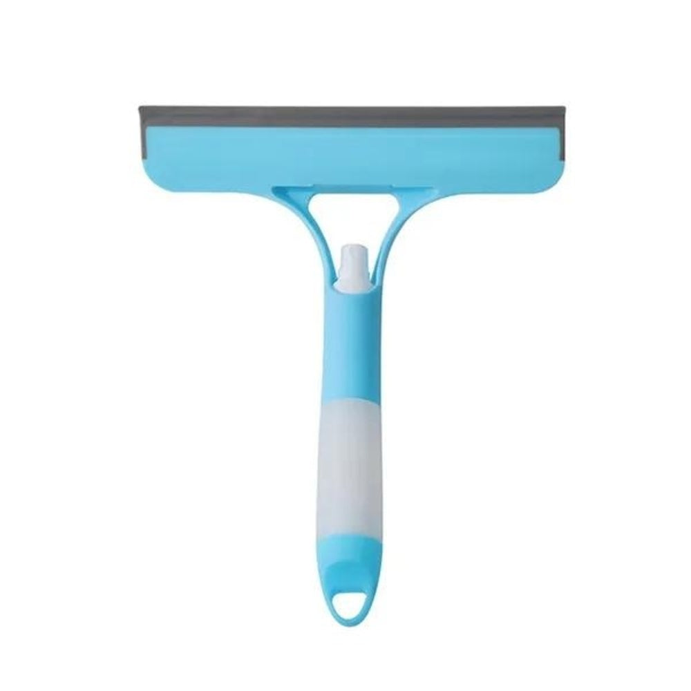 2-in-1 Glass Wiper & Cleaning Brush with Spray – For Home & Car Use!