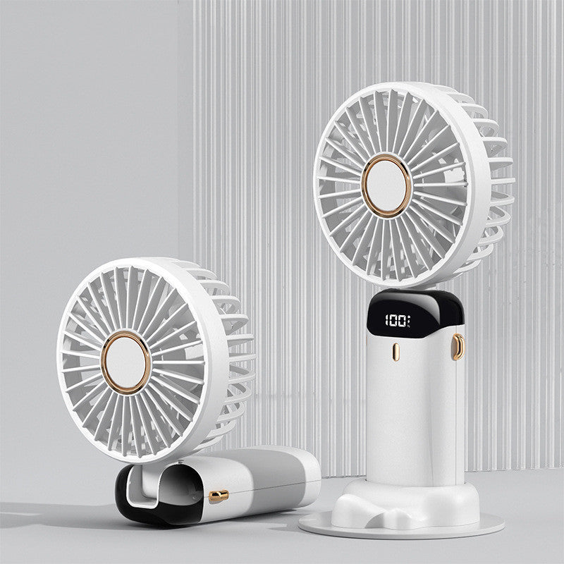 Portable Rechargeable Mini Fan – 1800mAh | Handheld & Foldable USB Fan!