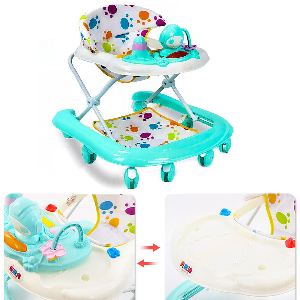Baby Walker Bouncer & Ride-On Car – Musical Push Along Activity Toy for First Steps!