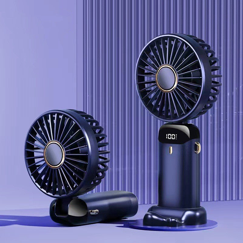 Portable Rechargeable Mini Fan – 1800mAh | Handheld & Foldable USB Fan!