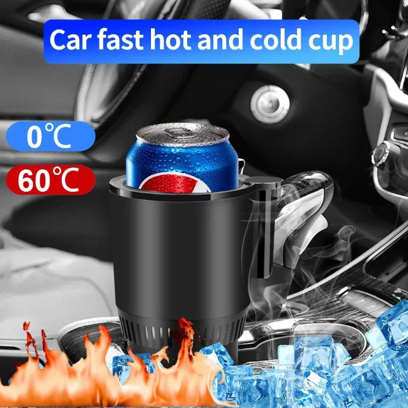 🔥❄️ 2-in-1 Car Cup Warmer & Cooler – Smart 12V Temperature Control.