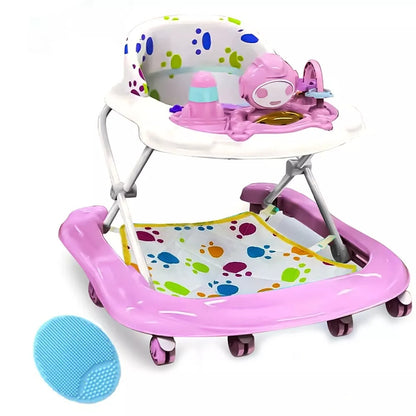 Baby Walker Bouncer & Ride-On Car – Musical Push Along Activity Toy for First Steps!