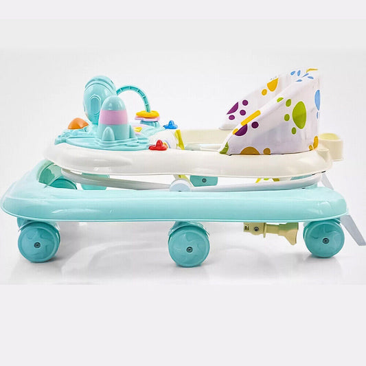 Baby Walker Bouncer & Ride-On Car – Musical Push Along Activity Toy for First Steps!
