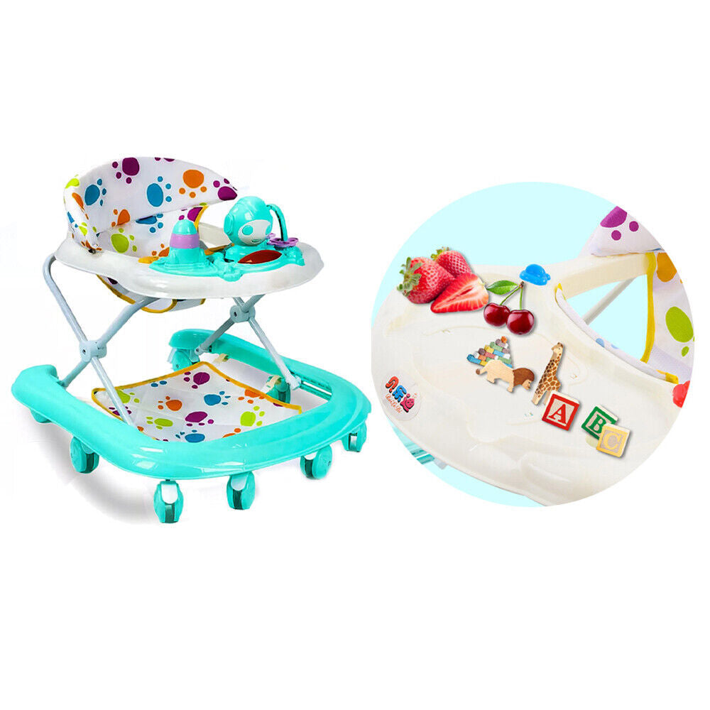 Baby Walker Bouncer & Ride-On Car – Musical Push Along Activity Toy for First Steps!